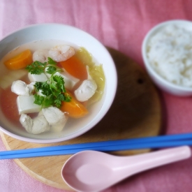 Salted Vegetables Tofu Soup