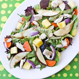 Mixed Greens with Chicken and Fruit