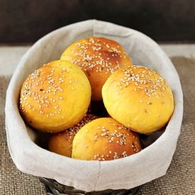 Pumpkin Burger Buns