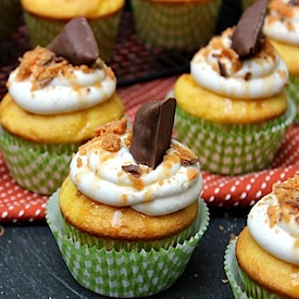 Butterfinger Cupcakes