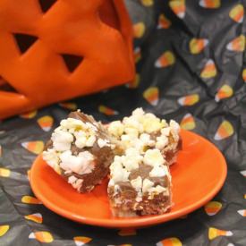 Halloween Candy Popcorn Bars