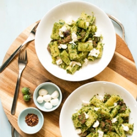 Chorizo & Broccoli Pesto Rigatoni