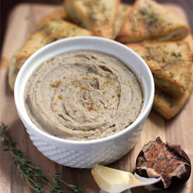 Chestnut Hummus with Pita Chips