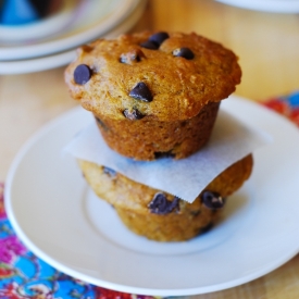 Pumpkin Chocolate Chip Muffins