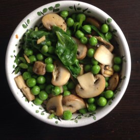 Japanese Spinach and Mushroom Bowl