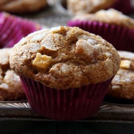 Apple Pumpkin Gingerbread Muffins