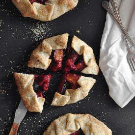 Lemon Raspberry Plum Galettes