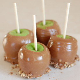 Milky Way Coated Candy Apples