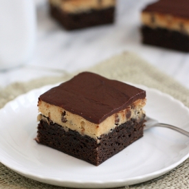 Peanut Butter Cookie Dough Brownies