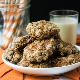 Pumpkin Oatmeal Cookies (vegan, gf)