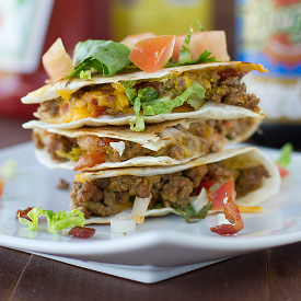 Bacon Cheeseburger Quesadillas