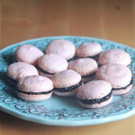 Blueberry Honey Tea Macarons