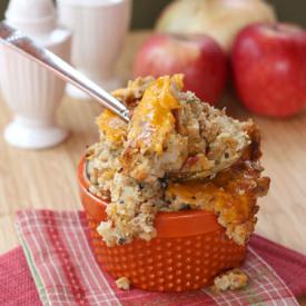 Apple, Bacon and Cheddar Stuffing