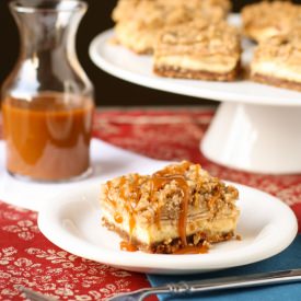 Caramel Apple Cheesecake Bars