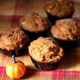 Vegan Pumpkin Apple Muffins