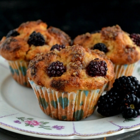 Blackberry Cream Cheese Muffins