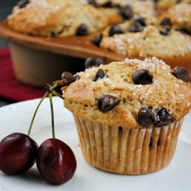 Chocolate Chip Cherry Muffins