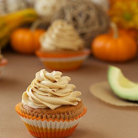 Avocado Pumpkin Cupcakes