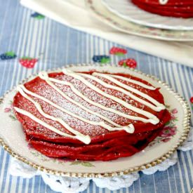 Red Velvet Pancakes