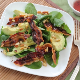 Avocado, Pancetta & Pinenut Salad