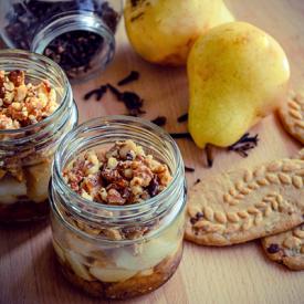 Pear and Cookies Dessert