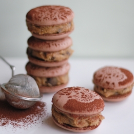 Cookie Dough Chocolate Macarons