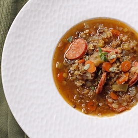 Lentil Sausage Soup