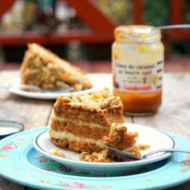 Salted Caramel Carrot Birthday Cake