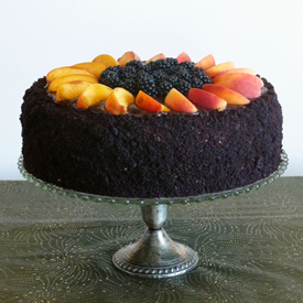 Chocolate Cake ‘Peach & Blackberry’