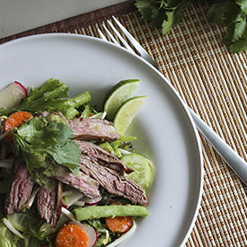 Steak Salad with a Thai Dressing