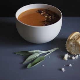 Sweet Potato + Hazelnut Soup