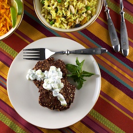 Spiced Sesame Lamb Patties