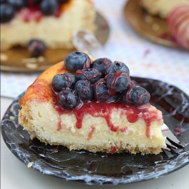 Berry Goat Cheese Cheesecake