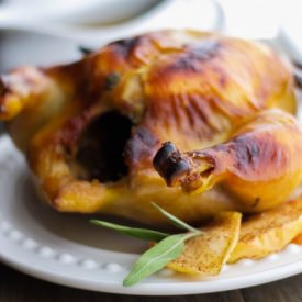 Apple Cider Brined Roasted Chicken