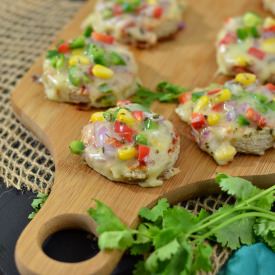 Mini Brown Bread Pan Pizzas