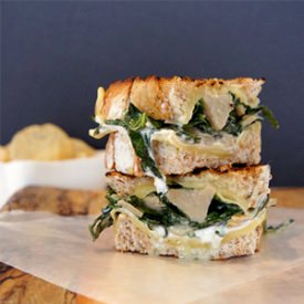 Artichoke & Spinach Grilled Cheese