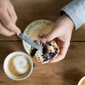 Blueberry Cornmeal Muffins