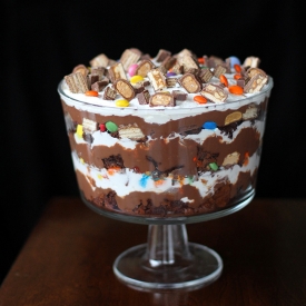 Halloween Leftover Candy Trifle