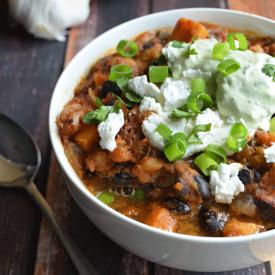 Sweet Potato Chorizo Chili