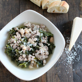 White Bean Kale Turkey Soup