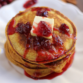 Pumpkin Ricotta Pancakes