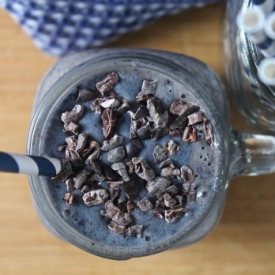 Chocolate Blueberry Protein Shake