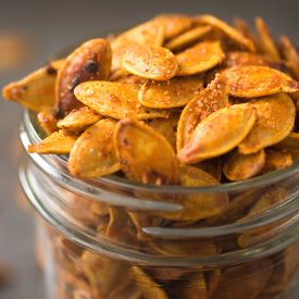 Maple Sriracha Pumpkin Seeds