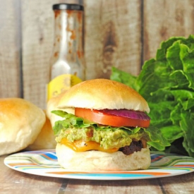 Jamaican Jerk Burger with Guacamole