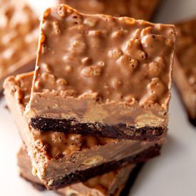 Crunchy Peanut Butter Cup Brownies