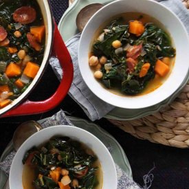 Chickpea, Chorizo & Kale Soup