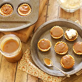 Choco Bourbon Caramel Pumpkin Pies