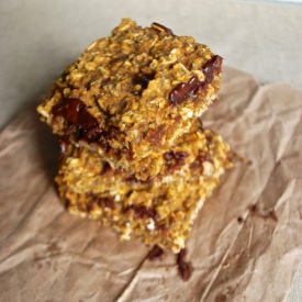 Pumpkin Choc. Chip Oatmeal Bars