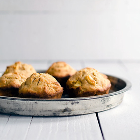 Spiced Acorn Squash Apple Muffins