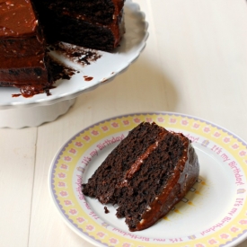 Chocolate Caramel Sea Salt Cake